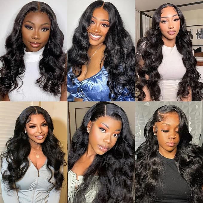 12A Human Hair Bundles Body Wave Bundles Human Hair 3 Bundles 26 26 26 Inch 100% Unprocessed Brazilian Virgin Hair 300g/Pack Real Human Hair Extensions Natural Black