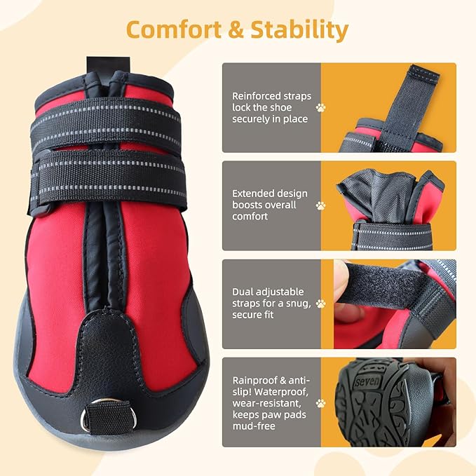 Strap-On Drop Foot Brace (No Knuckling Boot Brace) for Dogs— Dog Knee Pads,Corrective Dog Shoes to Safely Lift Toes for Foot Issues, Arthritis, and improving Walking gait in Dogs(L)