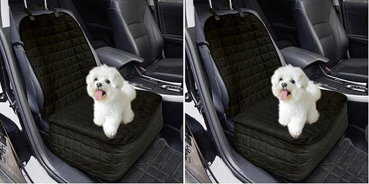 Elegant Comfort Premium Pet Car Seat Cover for Front Seat, Luxury Microfiber Car Seat Protector, Heavy Duty and Durable, Non-Slip and Waterproof Car Seat Cover for Trucks, Cars, and SUVs, Black