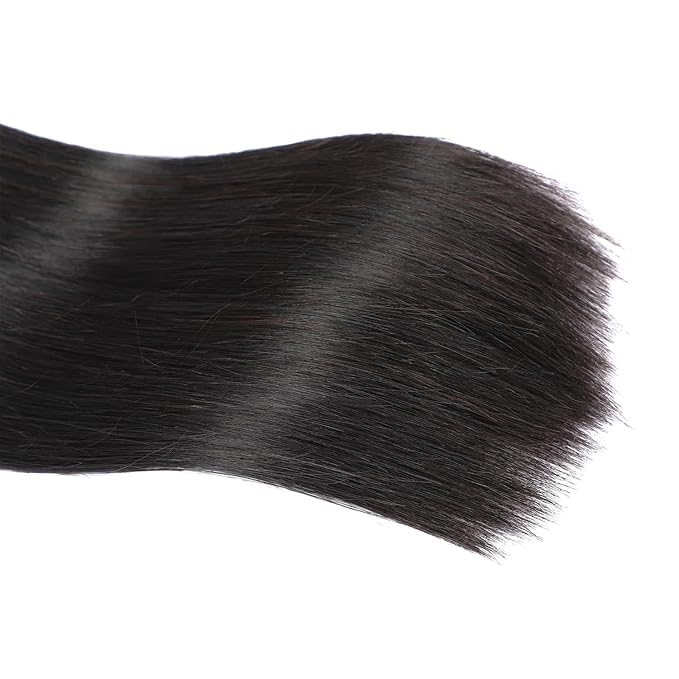 Selina Brazilian Virgin Hair Straight 10Inch (100g/3.52Oz,Natural Black Color) Human Hair Weave 100% Unprocessed Human Hair Bundles Straight Remy Hair Extensions Natural Black (10", Straight)