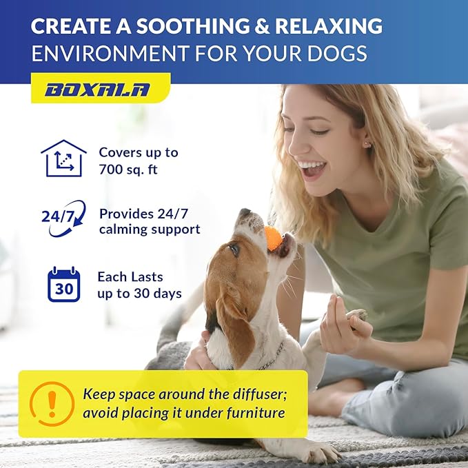 Pheromone Diffuser for Dogs: Calming Pheromone Diffuser Kit - Dog Calming Diffuser - Calming Pheromones - Dog Anxiety Relief (X_Large)