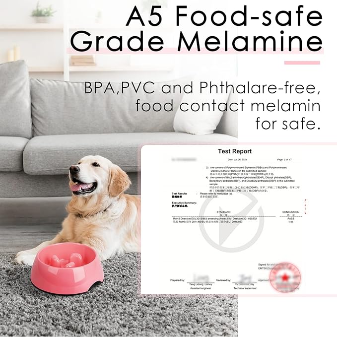 Super Design Slow Feeder Dog Bowl, 1 Cup, Nonslip, Heat-Resistant, Sturdy, Suitable for Small to Medium Sized Dogs