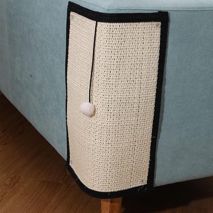 HAOZAIKEJI Cat Scratcher Mat Sofa Protector Natural Sisal Cat Scratching Mat Cat Scratch Couch Cover Heavy Duty Couch Guard Easy Installation Scratch Pad for Grinding Claws Protecting Furniture