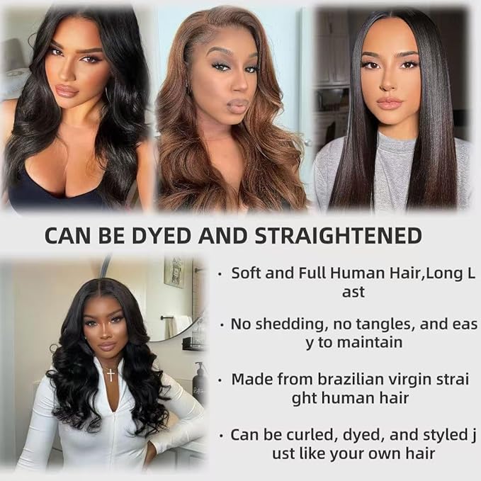Selina Lace Closure 14 Inch Brazilian Body Wave Closure Free Part 2x6 Lace Closure Unprocessed Human Hair Natural Black Color Virgin Human Hair (2X6 Body, 14“Body)