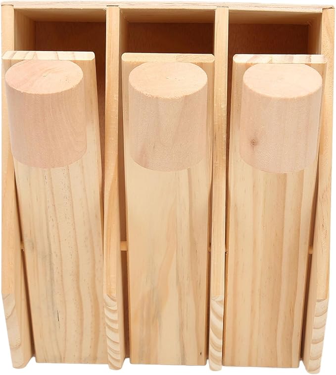 Pssopp Dog Puzzle Foraging Toys, Fun Interactive IQ Training Pet Wooden Foraging Toy Interactive Feed Game Toys Dog Puzzle Toy for Dogs Cats Pets
