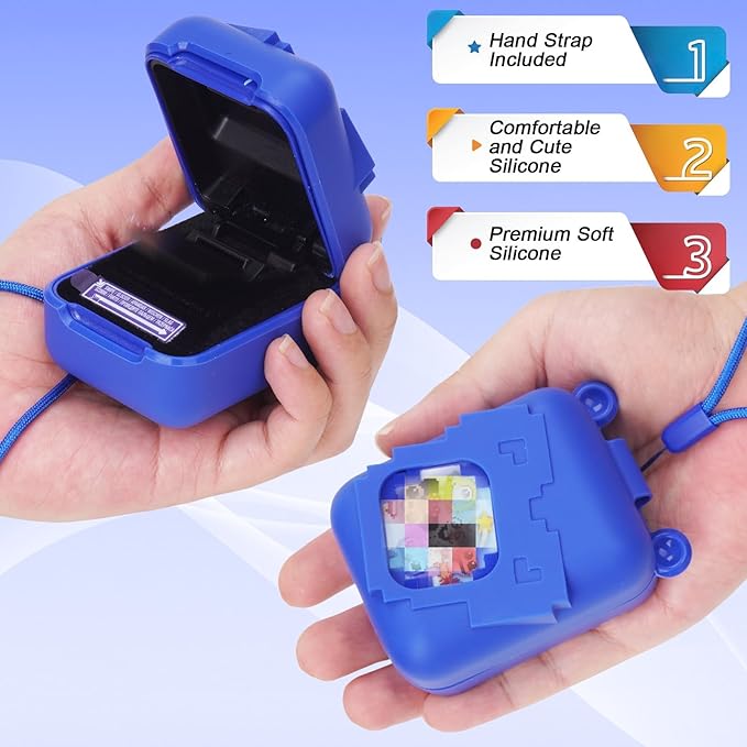 YouKnow Silicone Case for Bitzee Disney Interactive Toy Digital Pet and Case, Protective Skin Sleeve for Bitzee Virtual Electronic Pets Accessories (Case Only) (Blue)