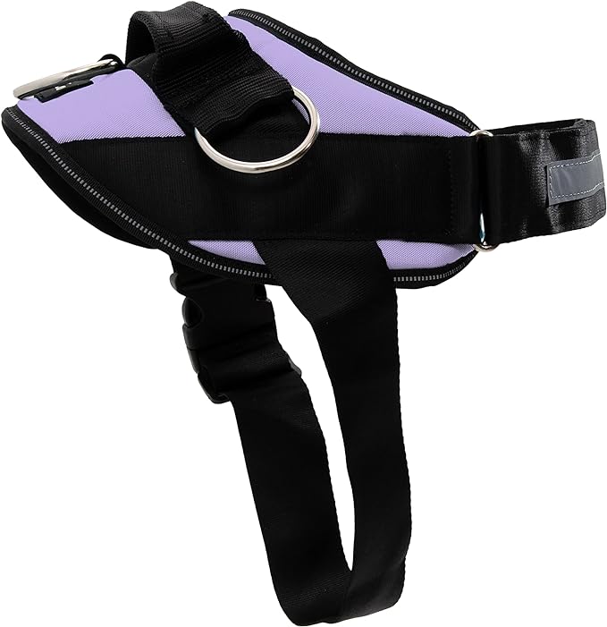ShawnCo Essential Dog Harness, No-Pull Pet Vest with 3 Leash Clips, No Choke, Reflective, Adjustable and Padded, for Easy Walking and Training for Small, Medium and Large Dogs (ICY Lilac, XS)