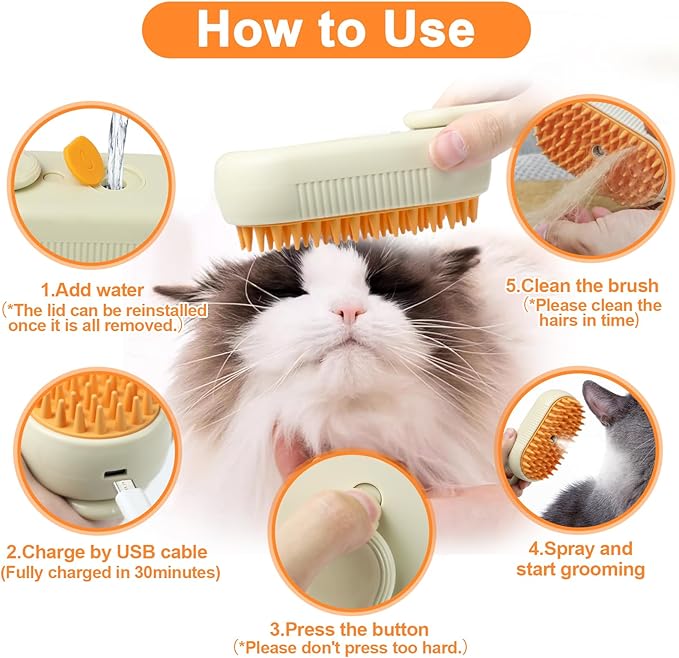 Interactive Cat Toys & Cat Steam Brush
