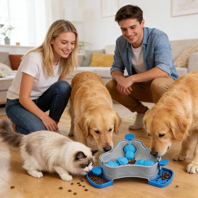Interactive Dispensing Toy - Puzzle Dog Feeder, Treat Training with Slow Release, Puppy Enrichment with Durable Design, Pet Supplies Mental Stimulation, Indoor Entertainment for Busy Professionals