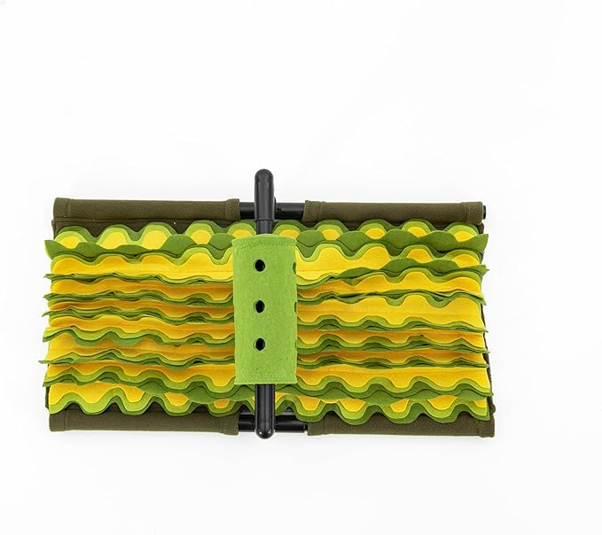 Large Snuffle Mat for Dogs & Cats, Interactive Dog Slow Feeder & Puzzle Toy with Rotating Food Dispenser, Portable Foldable Design for Travel, Encourages Natural Foraging & Healthy Eating