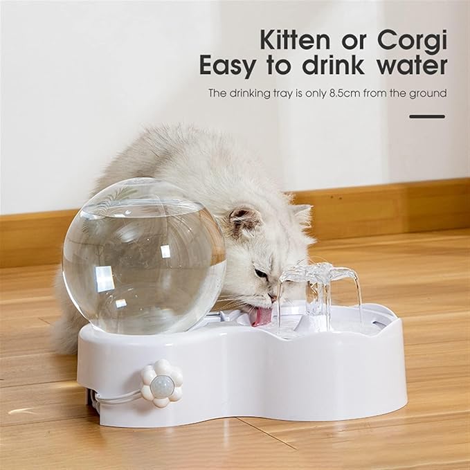 Automatic Dog & Cat Water Feeder with Sensor, Mute Faucet Drinking Bowl, 2.8L Circulating Pet Water Dispenser
