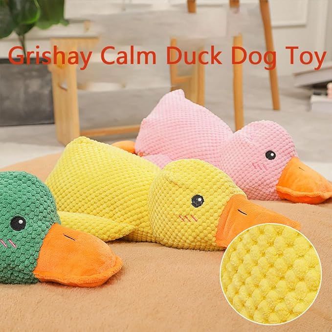 Calming Duck Dog Toy,Emotional Support Duck for Dogs (Pink 9 * 8in)