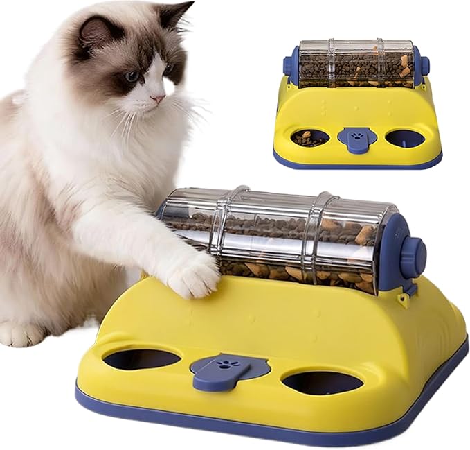 Dog Treat Toy, with Adjustable Difficulty Feature, 31x28x16cm, Dog Slow Feeder Puzzle, Pet Brain Game Toy, Engaging Mental-Stimulation Feature, for Cat, Kitten, Training, Boredom, Enrichment