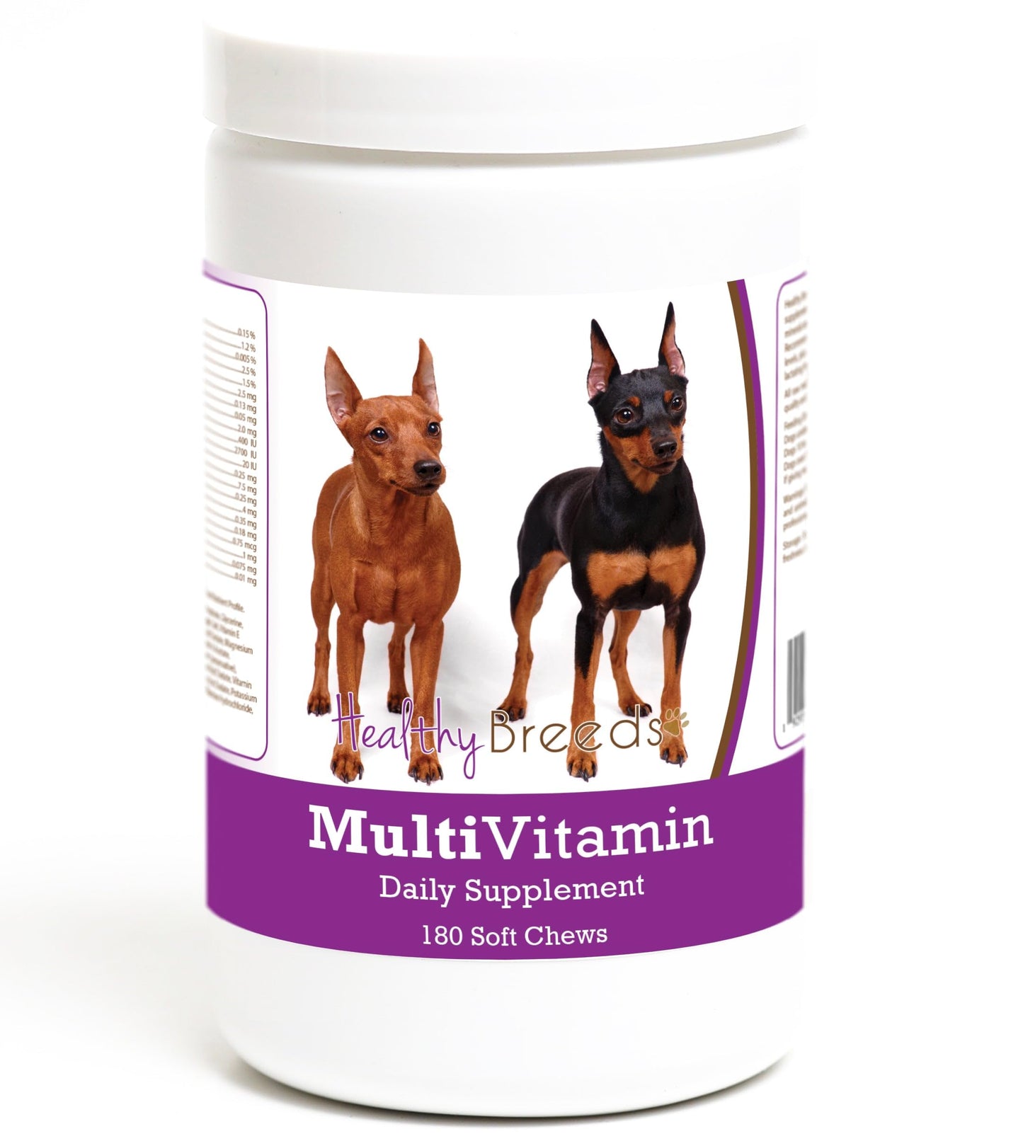 Healthy Breeds Miniature Pinscher Multivitamin Soft Chew for Dogs 180 Count
