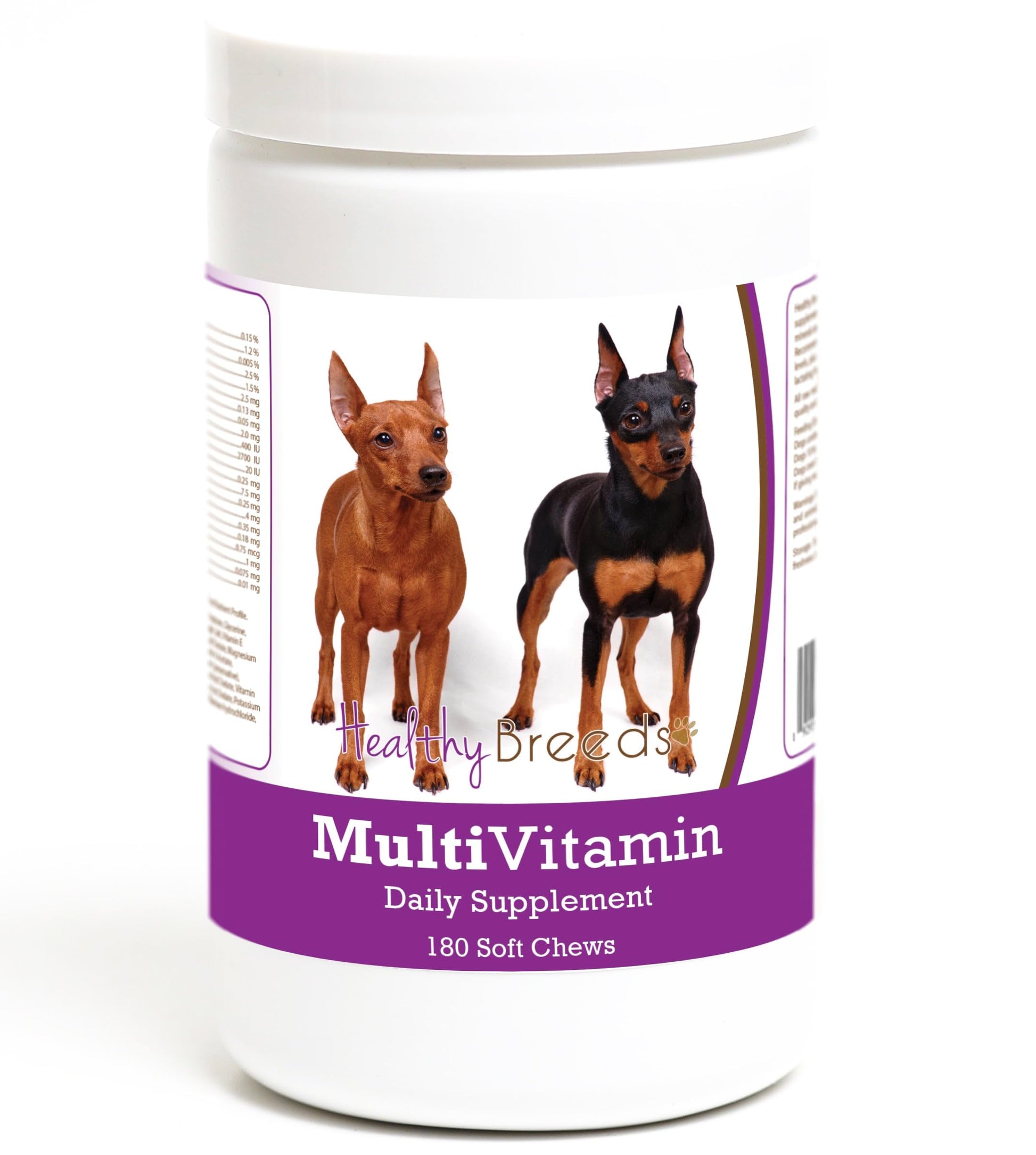 Healthy Breeds Miniature Pinscher Multivitamin Soft Chew for Dogs 180 Count