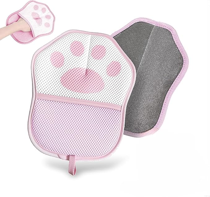 2025 Pet Hair Remover Gloves for Dogs & Cats - Electrostatic Grooming Mitt with Dual-Action Bristles | Reusable Washable Furniture Couch Car Lint Remover Tool