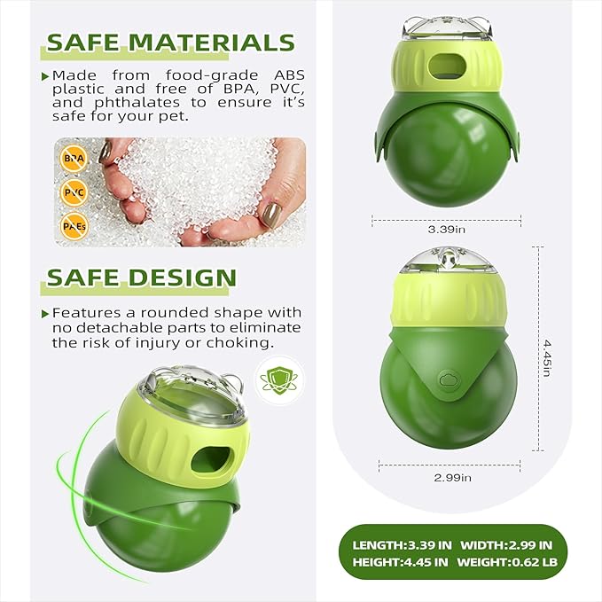 Interactive Wobble Cat Treat Dispenser – Slow Feeder Toy for Boredom & Overeating