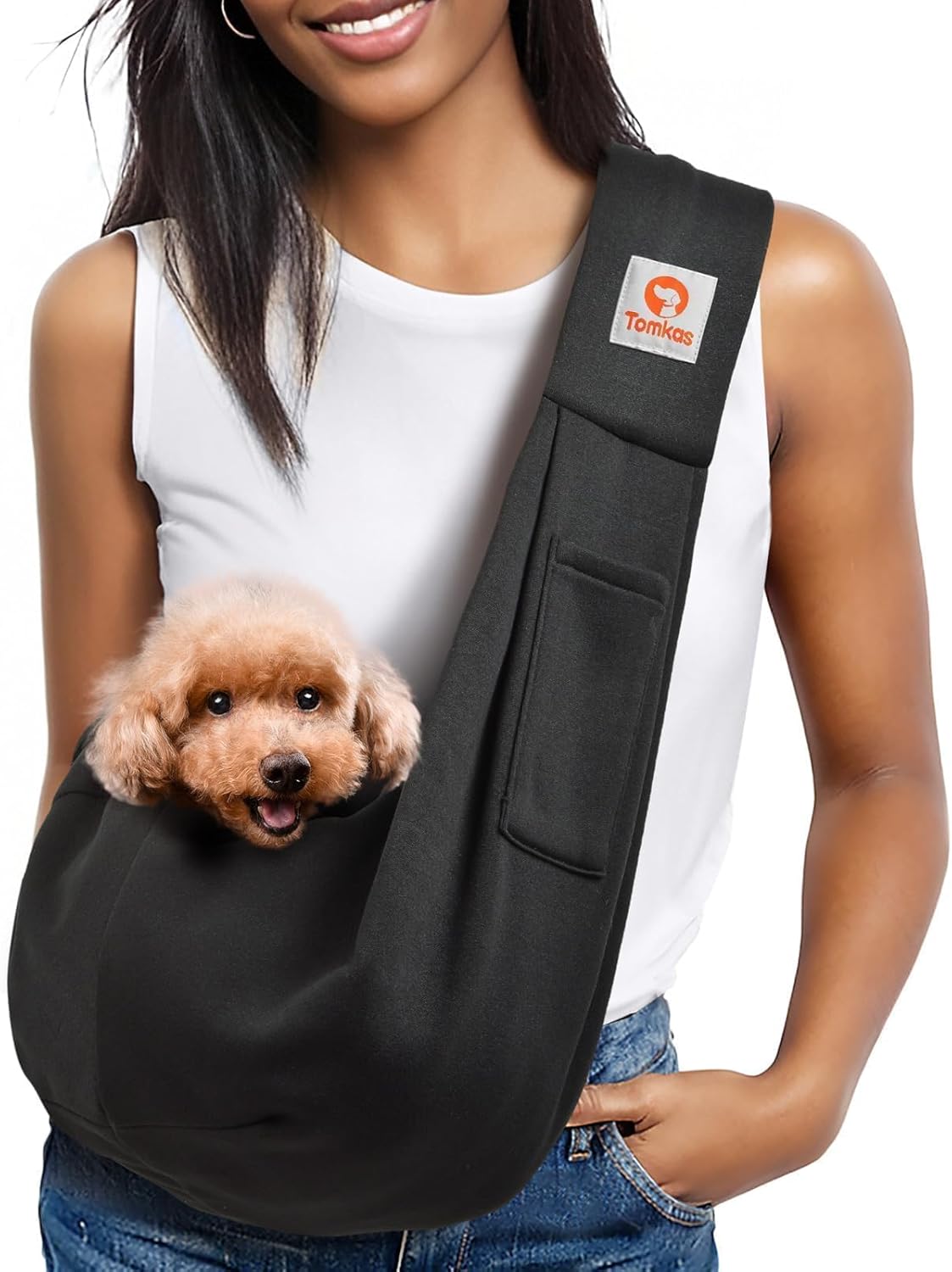 Dog Sling Carrier – Hands-Free Travel + Safe & Stylish