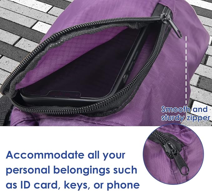 Trail maker Water Bottle Carrier Bag with Strap, Phone Pocket for Walking, Runs, Bike, Stainless Steel, Glass, Plastic