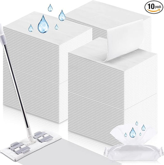 200 Counts Sweeper Wet Mopping Cloths Compatible with Swiffer 17.7'' x 11.8'' Large Wet Mop Pads Refills XL Disposable Floor Wipes Duster for Sweeping Scrubbing Cleaning Wood Hardwood Tile