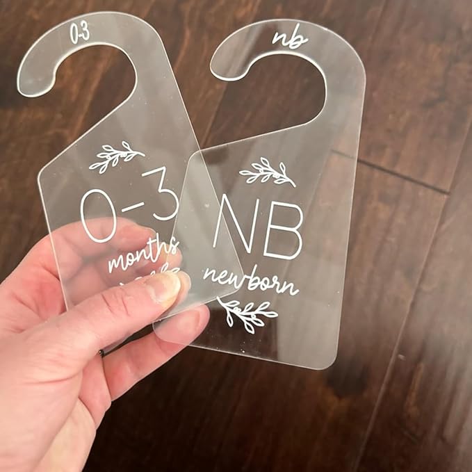7Pcs Baby hanger Baby closet divider Closet organizer Baby clothe organizer Baby size closet dividers Clothe organizer