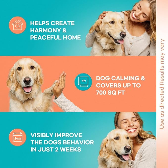 Dog Calming Pheromone Plug Diffuser: Dog Calming Pheromones Diffuser - Reduces Stress & Anxiety Calming Pheromone Diffuser for Dogs - Calm Dogs 60 Supply