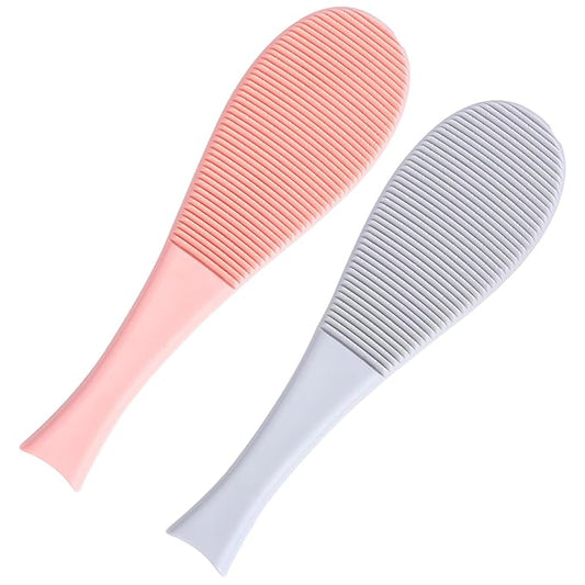 2pcs Cat Comb Hair Remover Fish-shaped Massage Brush with Soft Barbs for Shedding Control, Pet Grooming Tool for Cats, Blue and Pink Set
