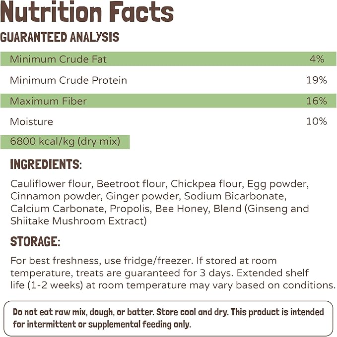 BoneItUp Dog Treats Mixes for Baking – Low Calorie Dog Treat Baking Mix with Nutrient-Rich Ingredients – Easy to Bake Puppy Cake Mix – 10 oz Pack for All Age Groups