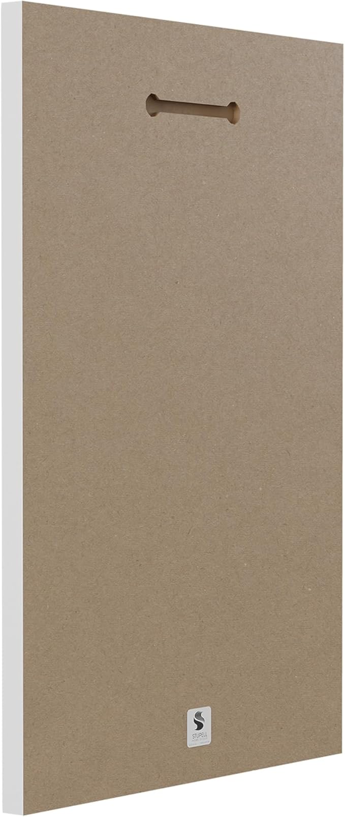 Stupell Industries Dog Paw Charcoal Design Minimal Tan Black Wall Plaque Art Design by Jennifer Paxton Parker