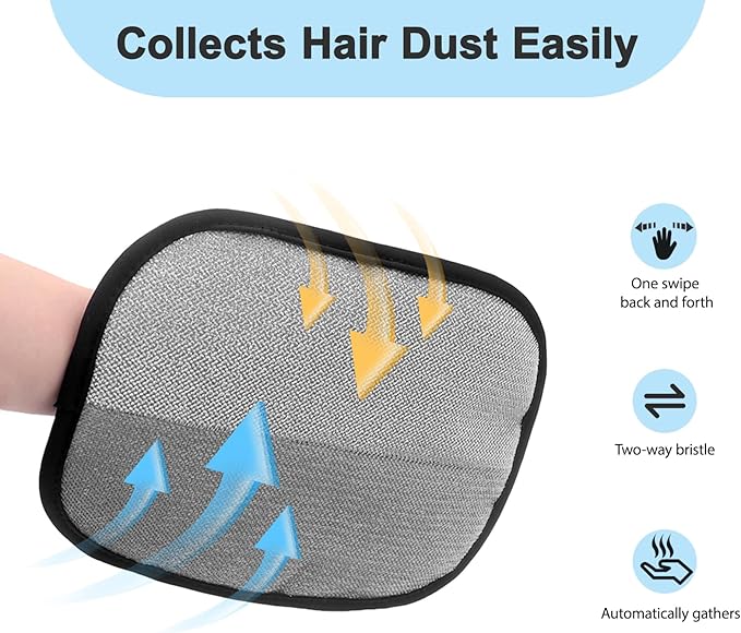 1PCS Pet Hair Removal Glove, Reusable Electrostatic Dogs Hair Removal Tool for Couch, Furniture, Carpet, Car Seat, Clothes