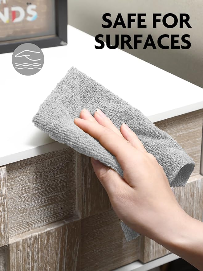 Fantasticlean Microfiber Towels Bundle, 75 Sheets Tear Away Cleaning Cloth Roll and 2 Pack Premium Drying Towel, for Home, car, Outdoor