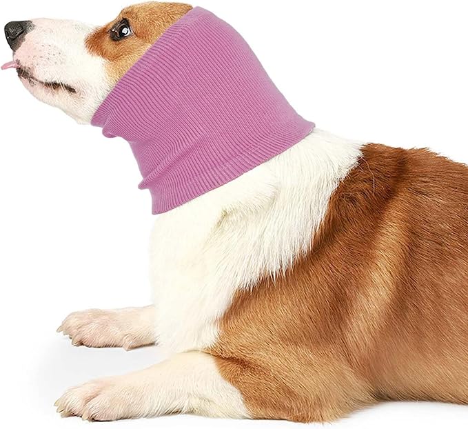 Nanaki Calming Ear Wrap - Quiet Dog Headband Snood Ear Muffs for Anxiety Relief and Noise Reduction