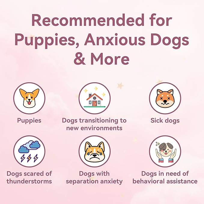Heartbeat Puppy Toy Dog Heartbeat Toy for Anxiety Relief and Calming Aid, Heartbeat Stuffed Animal for Comfort Sleep Aid Crate Training Cuddle, Pink