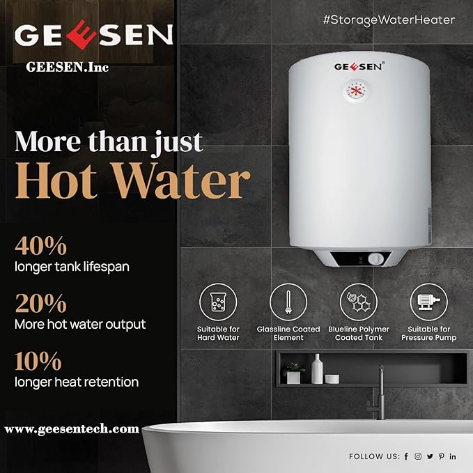2000W Electric Hot 30L/50L/150L Water Heater Storage, RV TR Endless Trailer Indoor Waterproof Shower Water Heater Compact Point-of-Use, Bathroom Shower (30L) plug in 120v