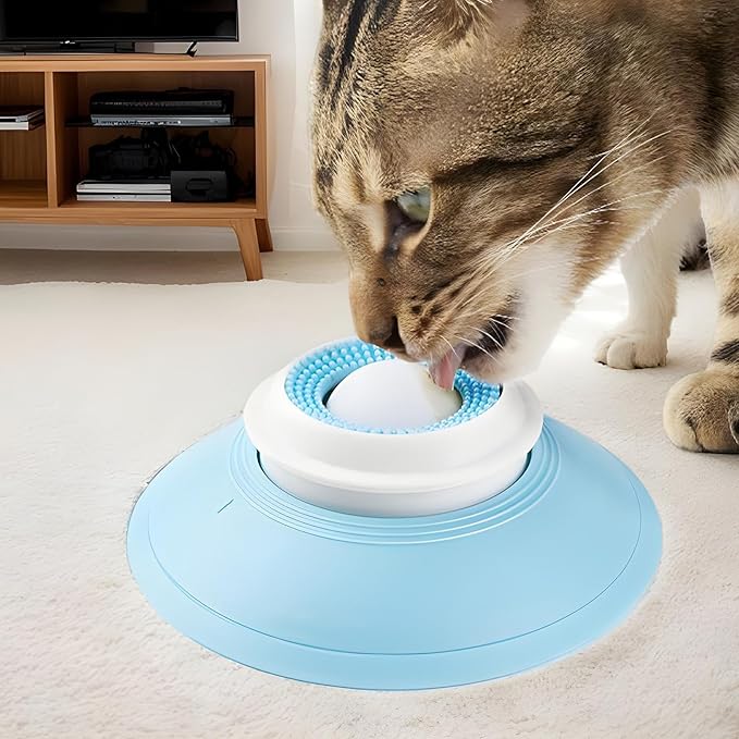 Dog Cat Licks Toys for Liquid Food, Anxieties Relief Slow Feeder Dog Lick Ball Treat Dispenser, Non-Slip Licking Bowl Enrichment Toys to Keep Them