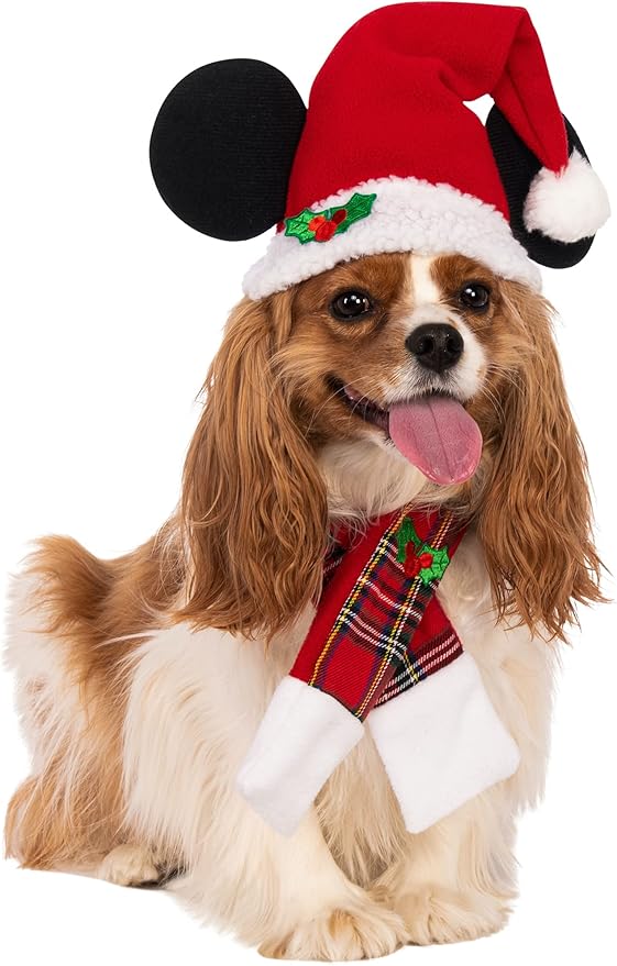 Rubie's Disney Mickey & Friends Mickey Mouse Christmas Pet Accessory Set, Small-Medium