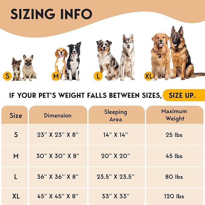 PetJett Calming Dog Bed Medium Size Dog - 30'' Donut Bed, Anti-Slip & Washable Super Soft Fluffy Plush Round Bed, Anti-Anxiety Premium Comfort Pet Bed, Fits Dogs up to 45 lbs - Brown