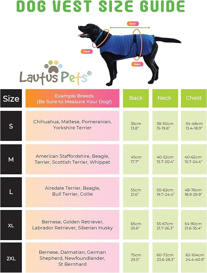Dog Cooling Vest – Lightweight Summer Jacket for Dogs with Zip Neck & Velcro – Easy On/Off Cooling Coat for Walks, Travel & Outdoors