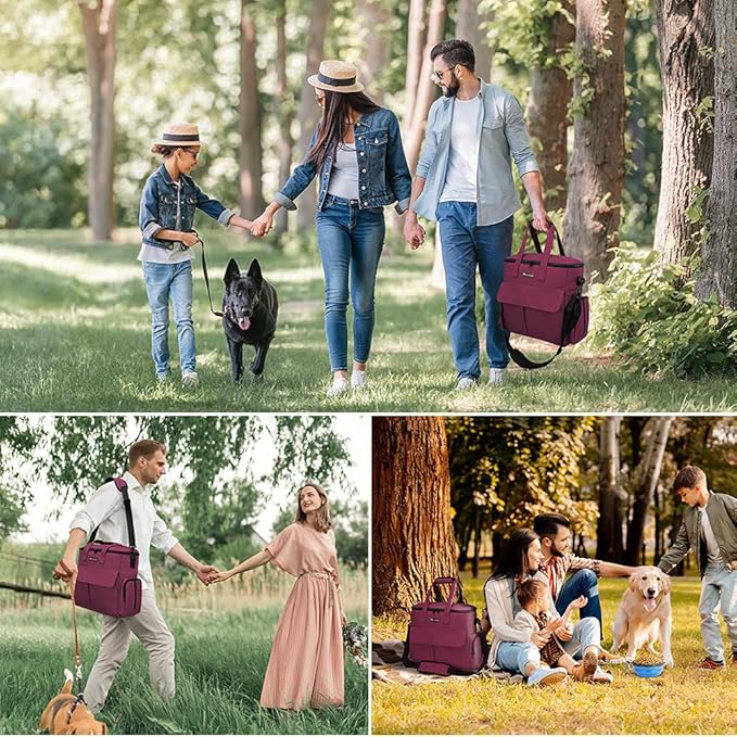 Airline Travel Bag – All-in-One Pet Weekend Set + Collapsible Bowls