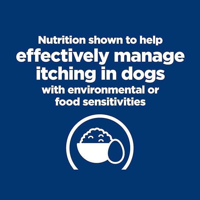 Hill's Prescription Diet Derm Complete Environmental/Food Sensitivities Dry Dog Food, Rice & Egg, 24 lb. Bag