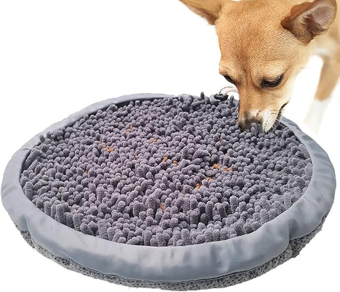 Snuffle Mat for Dogs,16" Interactive Dog Puzzle Toys, Enrichment Pet Foraging Mat,Dog Treat Dispenser for Smell Training and Slow Eating for Feeding, Dog Mental Stimulation Toys