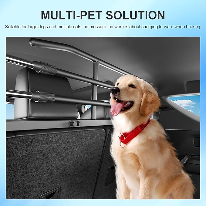 Dog Car Barrier Compatible with 2025 Toyota 4Runner Dog Gate Pet Barrier Replacement for 2025 Toyota 4Runner Accessories