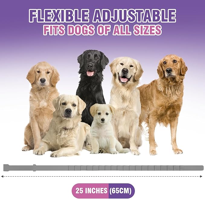 Calming Collar for Dogs 4 Packs Dog Pheromone Anti Anxiety Calm Collars to Relieve Stress and Bad Behavior Like Separation Lasts 60 Days