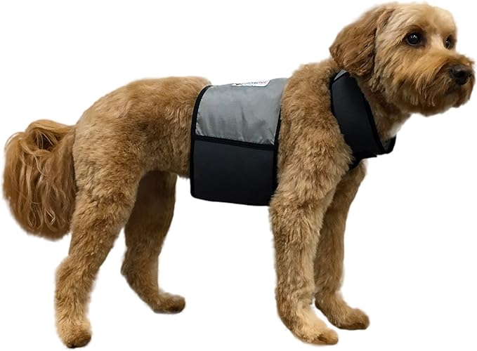 CoolerDog Dog Cooling Vest and Cooling Collar - Ice Vest for Dogs Medium (22" to 27" Girth)