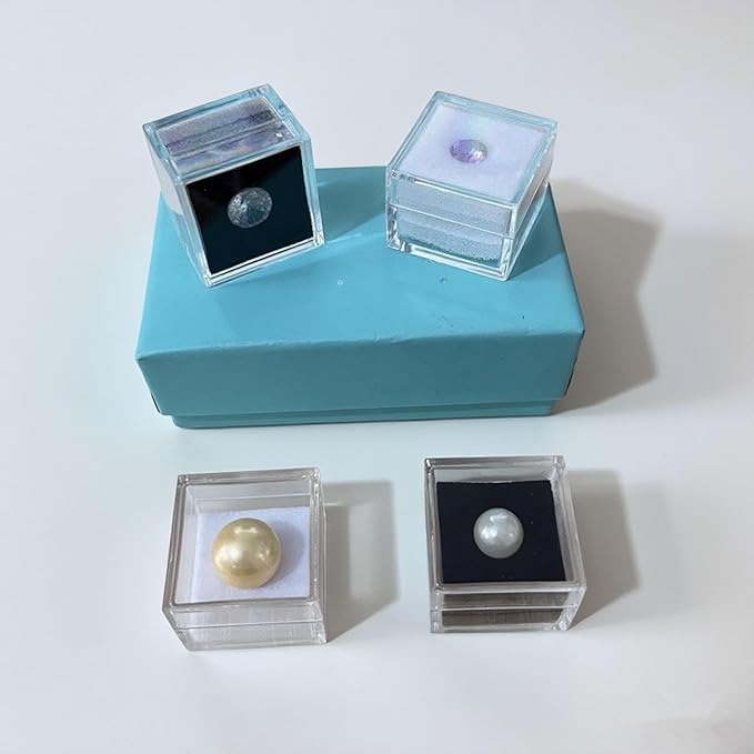 KissYou Small Acrylic Box with Lid Clear Candy Boxes for Display Party Decoration Plastic Square Cube