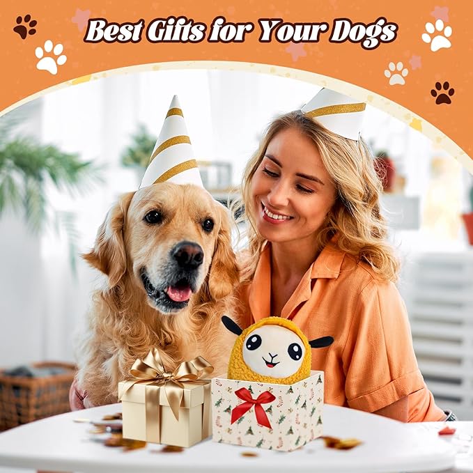 Interactive Moving Dog Toys, 2026 Upgraded Jumping Squeaky Moving Dog Ball, Rechargeable Plush Chew Toys for Small/Medium/Large Dogs to Keep Them Busy (Orange)