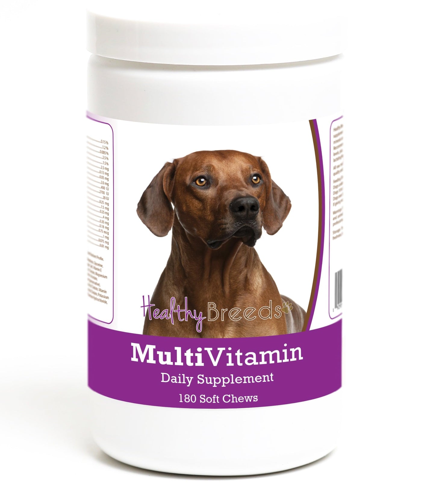Healthy Breeds Rhodesian Ridgeback Multivitamin Soft Chew for Dogs 180 Count