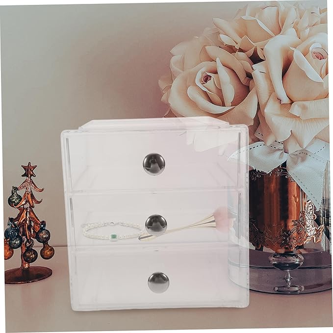 Organizer for Makeup Jewelry and Skin Care Stackable Storage Box Elegant Design for Home Office Use