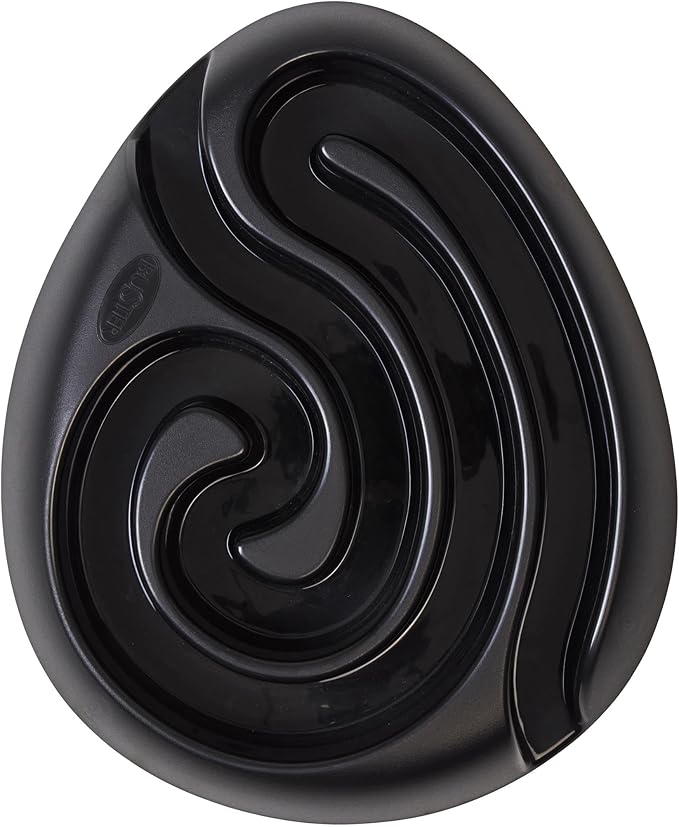 Kruuse Buster DogMaze Black Bowl – Non-Toxic Interactive Slow Feeder for Better Digestion & Energy