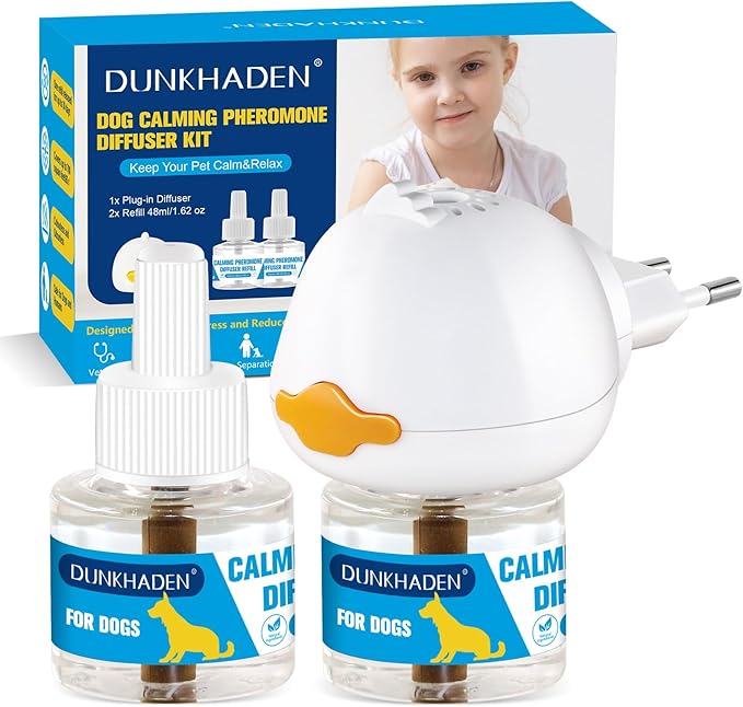 Dog Calming Pheromone Diffuser for Relief Anxiety, Reducing Barking, Attacks and Combating Stress & 3 in 1 Calming Diffuser for Dogs (C)